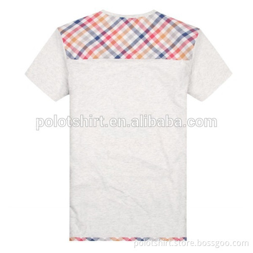 Customized OEM Service Plain V-Neck T Shirt